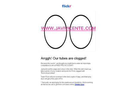 Flickr down contest Flickr down contest